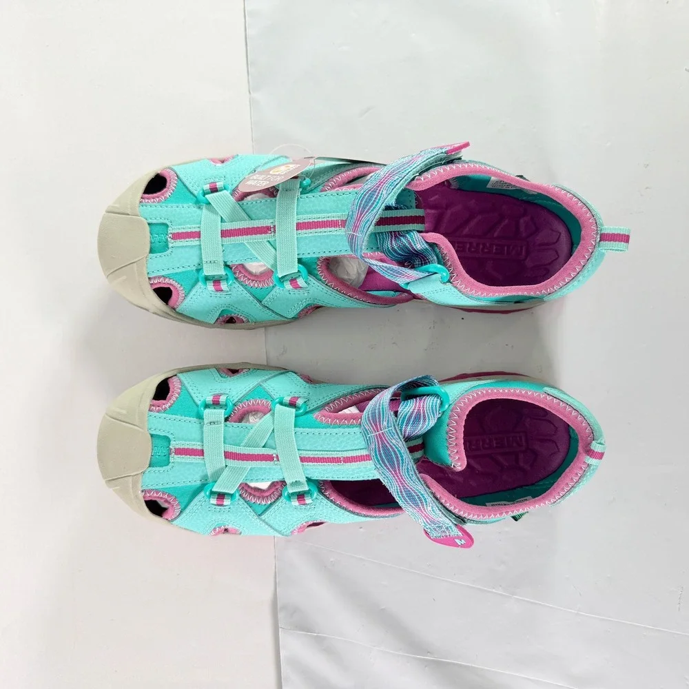Merrell Hydro Girls Size 7‎ M Turquoise Purple Water Sport Sandals New in Box